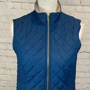 Laura Scott Jackets Coats Laura Scott Teal Quilted Vests